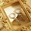 Non-Tarnish 304 Stainless Steel Sea Horse Dangle Earrings for Women VT1314-2-1