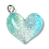 Gradient Color Transparent Resin Pendants LS-RESI-A023-01A-1