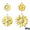4Pcs 4 Styles 304 Stainless Steel Pendants STAS-YW0003-42G-1