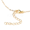 Brass Micro Pave Clear Cubic Zirconia Pendant Necklace NJEW-JN03112-05-3