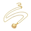 Ion Plating(IP) 304 Stainless Steel Cable Chain Necklaces NJEW-H040-01G-2