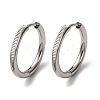 304 Stainless Steel Hoop Earrings EJEW-D331-09P-2