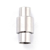 Tarnish Resistant 304 Stainless Steel Magnetic Clasps with Glue-in Ends STAS-F276-04P-1