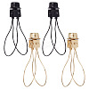 Gorgecraft 4Pcs 2 Colors Iron Lamp Shade Light Bulb Clip AJEW-GF0006-82-1