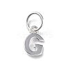 925 Sterling Silver Letter Charms LS-STER-C012-01S-G-1