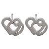 Non-Tarnish 304 Stainless Steel Stud Earrings EJEW-M242-02C-P-1