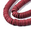 Flat Round Handmade Polymer Clay Beads CLAY-R067-12mm-29-4