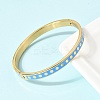 304 Stainless Steel Enamel Bangles BJEW-D408-41G-5