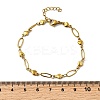 304 Stainless Steel Link Bracelets BJEW-A044-03C-G-5