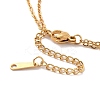 304 Stainless Steel Hollow Out Cross Pendant Double Layer Necklace with Cable Chains for Men Women LS-NJEW-E088-01G-3