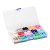150G 15 Colors Handmade Polymer Clay Beads CLAY-JP0001-12-8mm-7