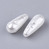 ABS Plastic Imitation Pearl Beads X-OACR-T022-07-2