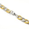 304 Stainless Steel Curb Chain/Twisted Chain Necklaces STAS-A028-N127-4