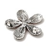5-Petal Flower Alloy Rhinestone Brooches for Backpack Clothes LS-JEWB-S028-02B-2