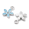 Rack Plating Alloy Enamel Charms PALLOY-F311-01P-2