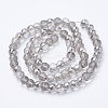 Electroplated Glass Beads Strands X-EGLA-Q092-10mm-A05-2