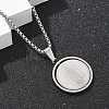 201 Stainless Steel Pendant Necklaces NJEW-Z058-01P-2