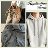 80Pcs 4 Colors Brass Aglets for Shoelaces KK-GF0001-16-5