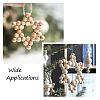 2Pcs 2 Style Christmas Theme Wood Pendant Decorations HJEW-EL0001-01B-5