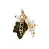 Brass Enamel Pendants KK-H274-03G-1