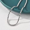 304 Stainless Steel Rope Chain Necklaces for Women LS-NJEW-Q026-02P-4