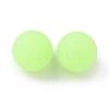 Luminous Round Food Grade Silicone Beads SIL-TAC0007-04G-1