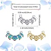 12Pcs 3 Colors Ion Plating(IP) 304 Stainless Steel Pendants STAS-SZ0002-91-2