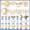 Cosmic Theme Zinc Alloy Cabochons FIND-SC0011-74D-2