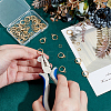 Brass Leverback Earring Findings KK-PH0012-67-3