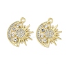 Alloy Rhinestone Pendants PALLOY-P314-04G-1