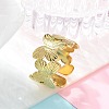 304 Stainless Steel Open Cuff Ring for Women RJEW-B109-05G-01-1