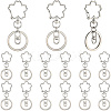 18Pcs Alloy Keychain Clasps KEYC-SC0001-72P-1