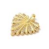 Rack Plating Brass Clear Cubic Zirconia Pendants X-KK-Z056-13G-2