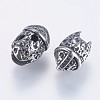304 Stainless Steel Gladiator Helmet Beads LS-STAS-I069-29AS-2