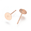 304 Stainless Steel Stud Earring Findings LS-STAS-E484-67G-RG-1