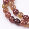 Natural Agate Bead Strands X-G-R173-8mm-05-3