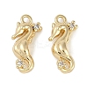 Brass Micro Pave Cubic Zirconia Charms KK-I719-37G-1