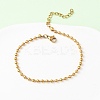 304 Stainless Steel Ball Chain Bracelets LS-BJEW-C134-01C-G-2