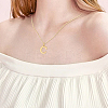 1pc 304 Stainless Steel Letter Pendant Necklaces NJEW-LP0001-38C-G-4
