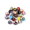 Handmade Millefiori Glass Round Beads LA-N002-10-1
