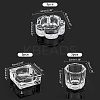 9Pcs 3 Style Glass Dappen Dish/Lid Bowl Cup Crystal Dish MRMJ-FH0001-15-4