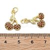 Brass Micro Pave Cubic Zirconia Pendants KK-U060-25G-3