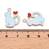 Alloy Enamel Pendants ENAM-T020-59D-3