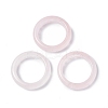 Natural Rose Quartz Plain Band Ring RJEW-P044-01B-03-1