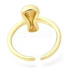 Rack Plating Brass Open Cuff Rings RJEW-S394-01G-I-3