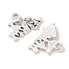 Tibetan Style Alloy Message Charms X-TIBEP-Q043-095-RS-2