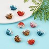 Polymer Clay Rhinestone Beads X-RB-A049-M-4