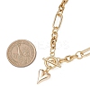 304 Stainless Steel Heart Pendant OT Necklaces for Women NJEW-JN05632-4