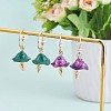 Enamel Mushroom Dangle Stud Earrings JE987B-6