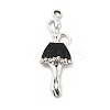 Rack Plating Alloy Enamel Pendants ENAM-M051-03P-B-1